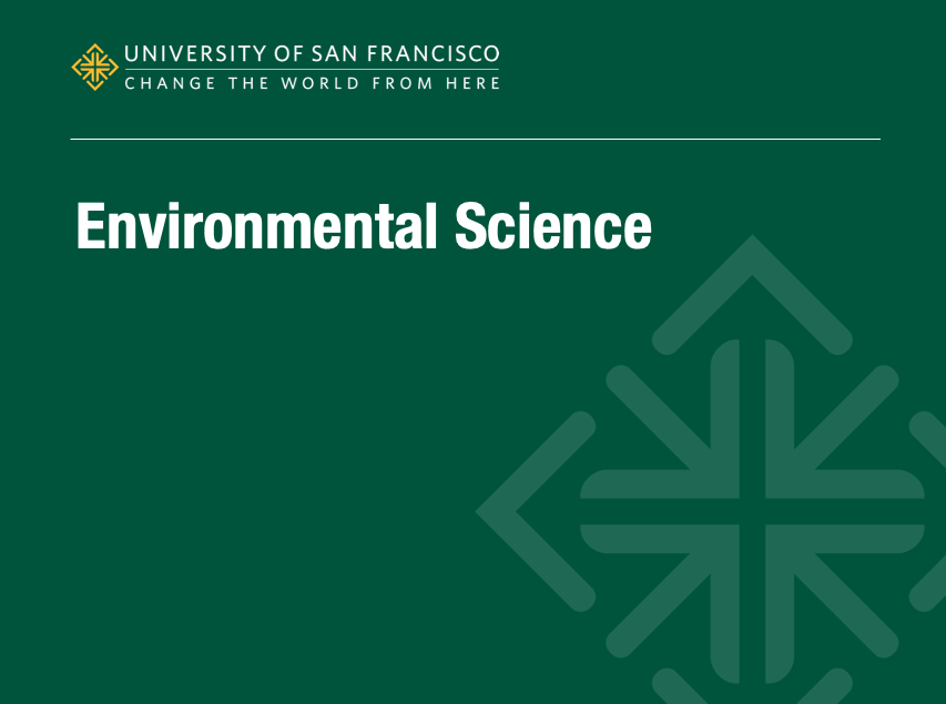 New Student Registration CAS The Environmental Science Program myUSF